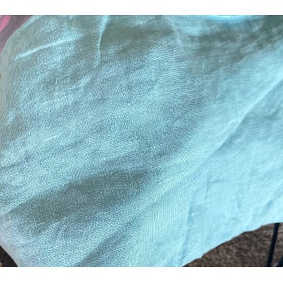 Bryn Walker Blue Artist Light Linen Round Neck Long Sleeve Shirt size XL - Picture 3 of 11